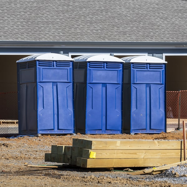 are there any restrictions on where i can place the porta potties during my rental period in Grandview Oklahoma